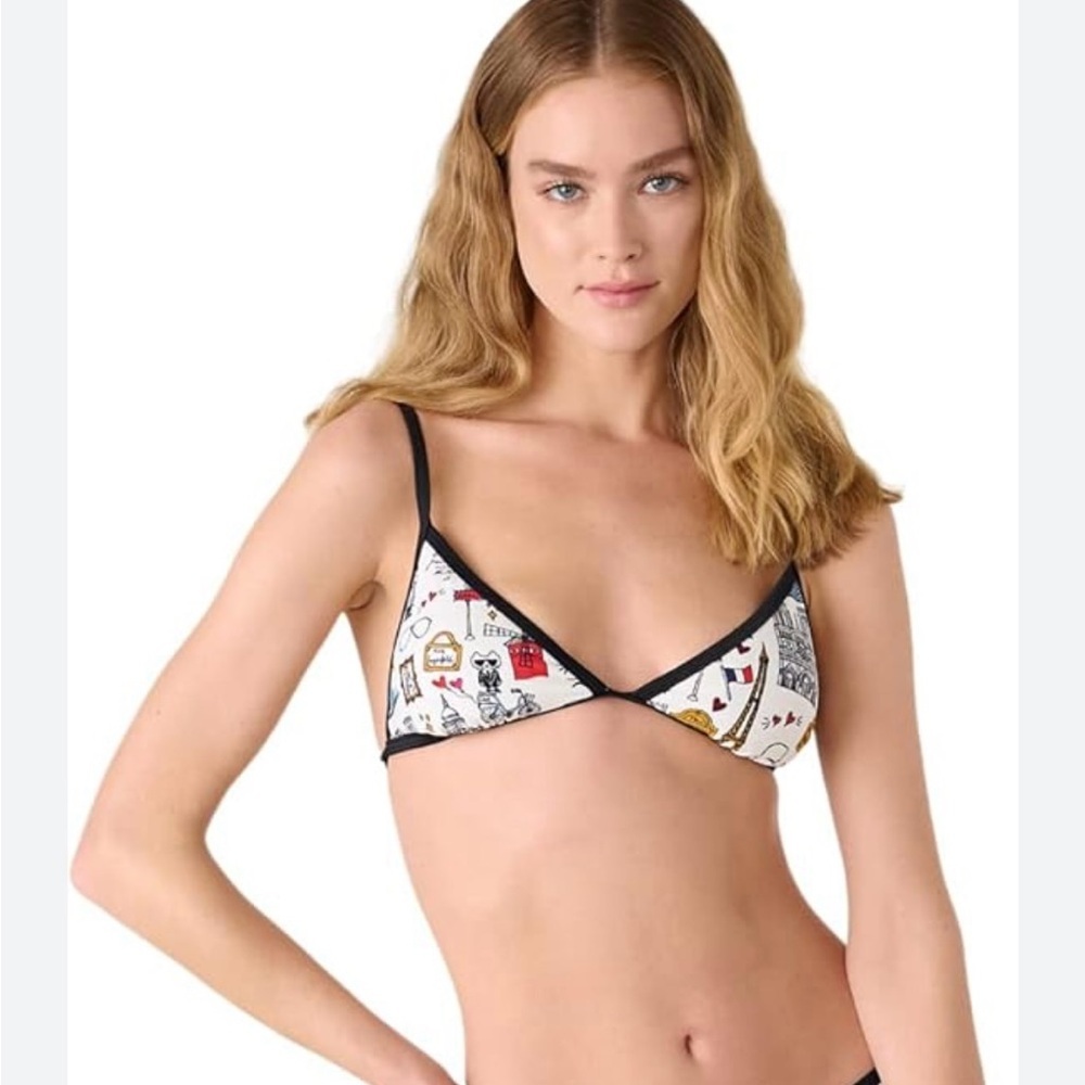 Karl Lagerfeld Paris Women Standard swim Bikini Top